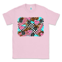 Bubblegum Pink race day background Classic Tee - AdoDesignShop
