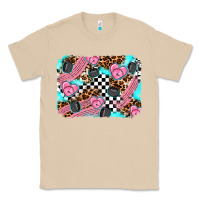 Mushroom race day background Classic Tee - AdoDesignShop