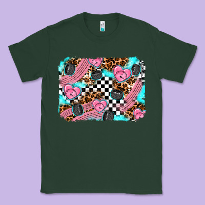 Race Day Background Classic Tee Designed By Adodesignshop