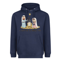 Navy o come let us adore him Heavyweight Hoodie - MaliasSmallBusiness