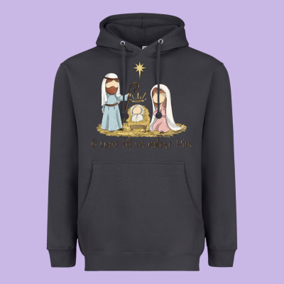 O Come Let Us Adore Him Heavyweight Hoodie Designed By Maliassmallbusiness