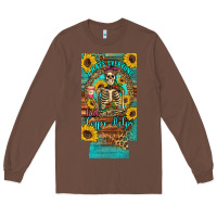 Chestnut i hate everyone but coffee helps western skeleton coffee sunflowers 12 Long Sleeve Tee - Artiststas