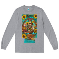 Heather Grey i hate everyone but coffee helps western skeleton coffee sunflowers 12 Long Sleeve Tee - Artiststas