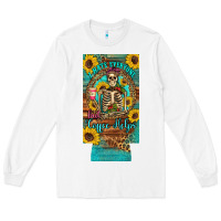 White i hate everyone but coffee helps western skeleton coffee sunflowers 12 Long Sleeve Tee - Artiststas