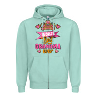Seafoam world's best grandma ever Zipper Hoodie - Jasminsmagicworld