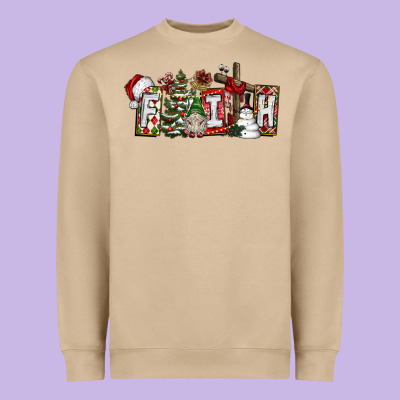 Faith Heavyweight Sweatshirt Designed By Cowhidedigitalart