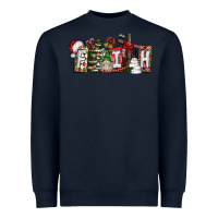 Navy Faith Heavyweight Sweatshirt - CowhideDigitalArt