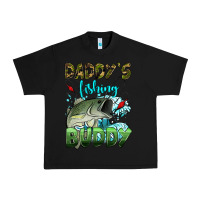Black daddy's fishing buddy Urban Heavy Tee - HRA Design Shop