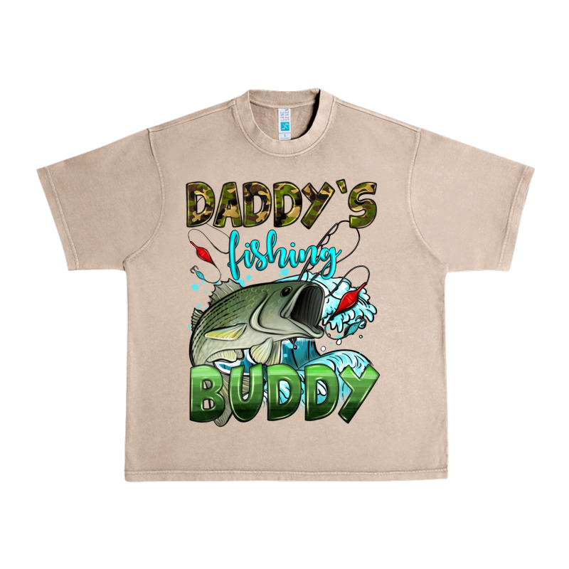 Daddy's Fishing Buddy Urban Heavy Tee by HRA Design Shop | Teevron