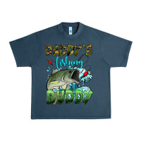 Midnight Navy daddy's fishing buddy Urban Heavy Tee - HRA Design Shop