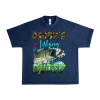 Navy daddy's fishing buddy Urban Heavy Tee - HRA Design Shop