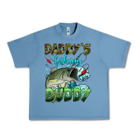 Pebble Blue daddy's fishing buddy Urban Heavy Tee - HRA Design Shop