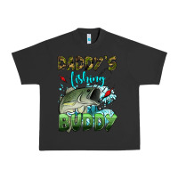 Pigment Black daddy's fishing buddy Urban Heavy Tee - HRA Design Shop