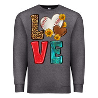 Charcoal Heather western love baseball Premium Sweatshirt - NancyCooperArtShop