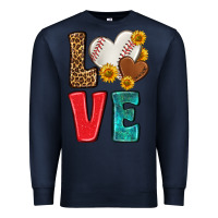 Navy western love baseball Premium Sweatshirt - NancyCooperArtShop