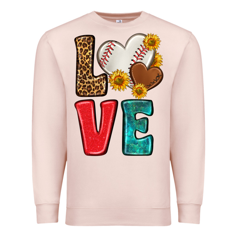 Western Love Baseball Premium Sweatshirt by NancyCooperArtShop | Teevron