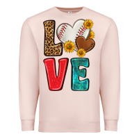 Pale Pink western love baseball Premium Sweatshirt - NancyCooperArtShop