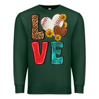Sports Green western love baseball Premium Sweatshirt - NancyCooperArtShop