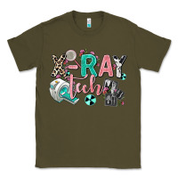 Army Green x ray tech Classic Tee - AdoDesignShop