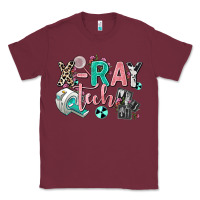 Burgundy x ray tech Classic Tee - AdoDesignShop