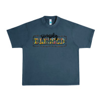Midnight Navy simply blessed Urban Heavy Tee - BarkalooDesign