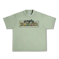 Oil Green simply blessed Urban Heavy Tee - BarkalooDesign