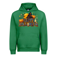 Emerald Happy Halloween Urban Hoodie - texasbilliewilder