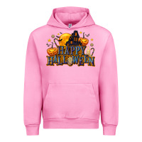 Fuchsia Pink Happy Halloween Urban Hoodie - texasbilliewilder