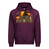 Mauve Wine Happy Halloween Urban Hoodie - texasbilliewilder