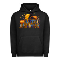 Pigment Black Happy Halloween Urban Hoodie - texasbilliewilder