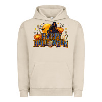 Pigment French Oak Happy Halloween Urban Hoodie - texasbilliewilder