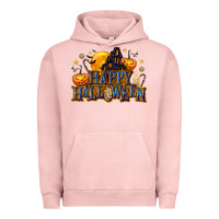 Pigment Salmon Happy Halloween Urban Hoodie - texasbilliewilder