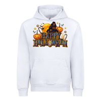 White Happy Halloween Urban Hoodie - texasbilliewilder