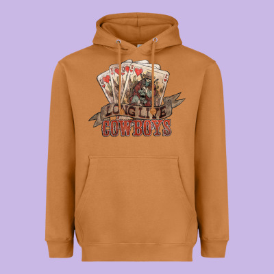 Long Live Cowboys Cards Heavyweight Hoodie Designed By Nancycooperartshop