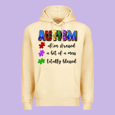 I'm A Hot Mess Always Stressed And Proudly Autism Premium Hoodie Designed By Artiststas