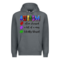 Rock i'm a hot mess always stressed and proudly autism Premium Hoodie - Artiststas
