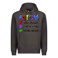 Smoke i'm a hot mess always stressed and proudly autism Premium Hoodie - Artiststas