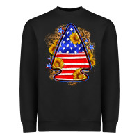 Black American flag arrowhead Heavyweight Sweatshirt - Neo Western