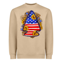 American Flag Arrowhead Heavyweight Sweatshirt | Teevron