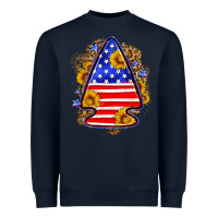 Navy American flag arrowhead Heavyweight Sweatshirt - Neo Western