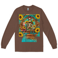 Chestnut i hate everyone but coffee helps western skeleton coffee sunflowers 12 Long Sleeve Tee - Artiststas