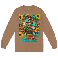 Toasted Coconut i hate everyone but coffee helps western skeleton coffee sunflowers 12 Long Sleeve Tee - Artiststas