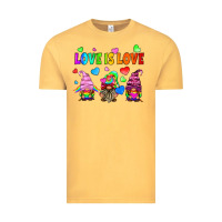 Vintage Mustard lgbtq love is love gnomes Vintage Tee - HRA Design Shop