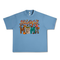 Pebble Blue thankful mama highland cow Urban Heavy Tee - RacoonDesign