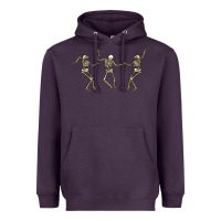 Plum dancing skeletons Heavyweight Hoodie - MaliasSmallBusiness