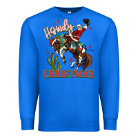 Howdy Christmas Cowboy Santa Premium Sweatshirt | Teevron