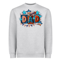 Heather Grey American Dad  4th of july Heavyweight Sweatshirt - CowGirlArtShop