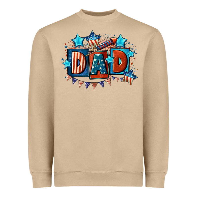 American Dad  4th Of July Heavyweight Sweatshirt by CowGirlArtShop | Teevron