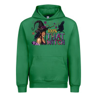 Emerald 100% That Witch Black Afro Witch Urban Hoodie - texasbilliewilder