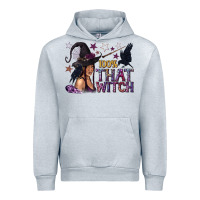 Heather Grey 100% That Witch Black Afro Witch Urban Hoodie - texasbilliewilder